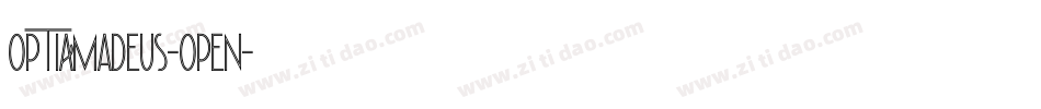 OPTIAmadeus-Open字体转换