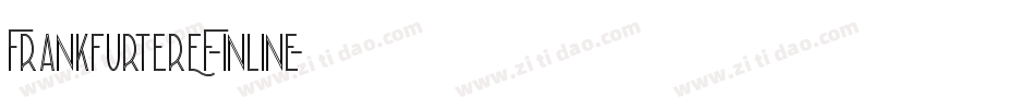 FrankfurterEF-Inline字体转换