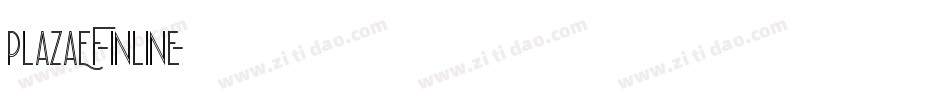 PlazaEF-Inline字体转换