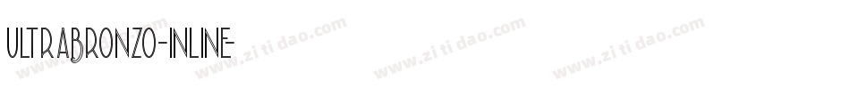 UltraBronzo-Inline字体转换