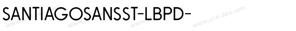 SantiagoSansSt-LBpD字体转换