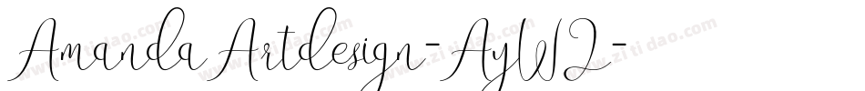 AmandaArtdesign-AyW2字体转换