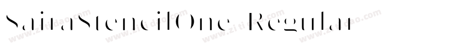 SairaStencilOne-Regular字体转换