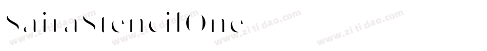 SairaStencilOne字体转换