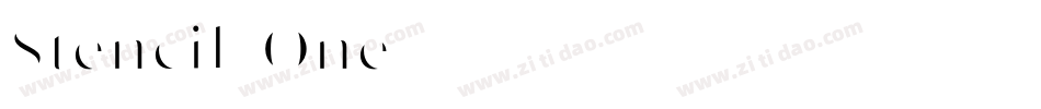 Stencil-One字体转换
