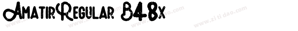 AmatirRegular-B48x字体转换