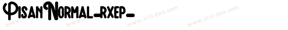 PisanNormal-rxep字体转换