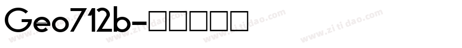 Geo712b字体转换