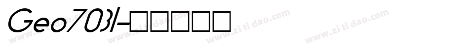 Geo703l字体转换