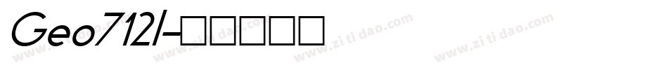 Geo712l字体转换