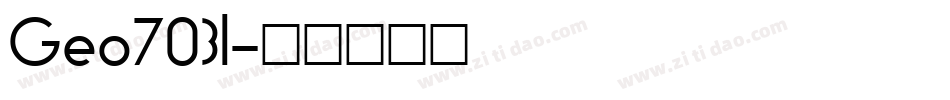 Geo703l字体转换