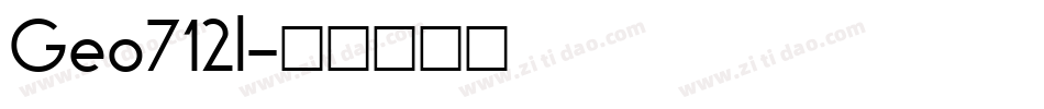 Geo712l字体转换