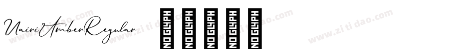 NairiAmberRegular字体转换