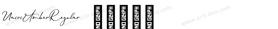 NairiAmberRegular字体转换