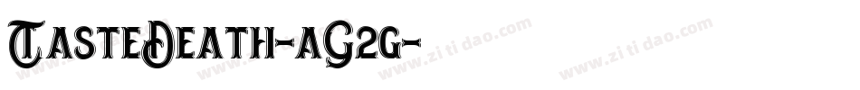 TasteDeath-aG2g字体转换