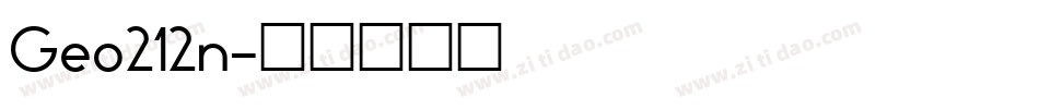 Geo212n字体转换