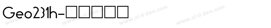 Geo231h字体转换