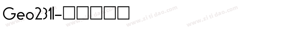 Geo231l字体转换
