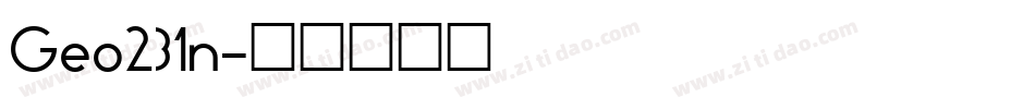 Geo231n字体转换