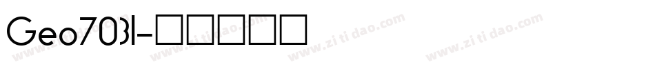 Geo703l字体转换