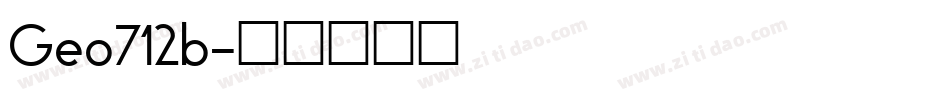Geo712b字体转换