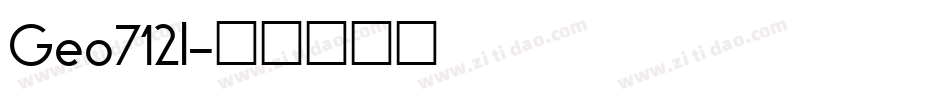 Geo712l字体转换