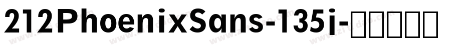 212PhoenixSans-135j字体转换