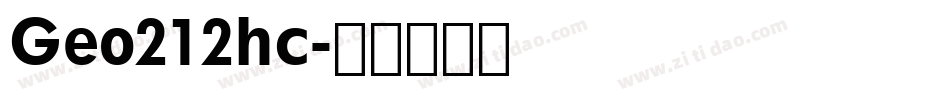 Geo212hc字体转换