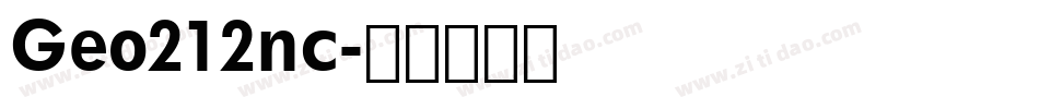 Geo212nc字体转换