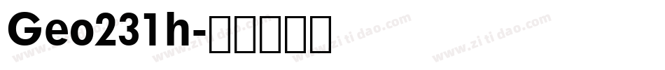 Geo231h字体转换