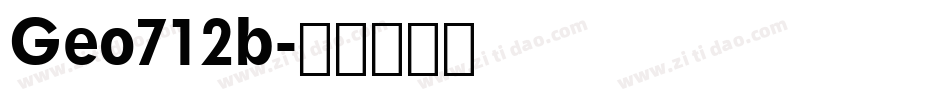 Geo712b字体转换
