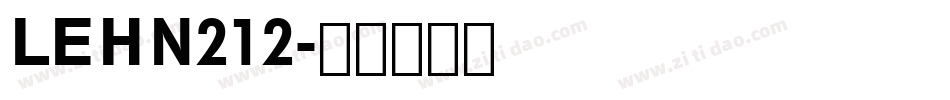 LEHN212字体转换
