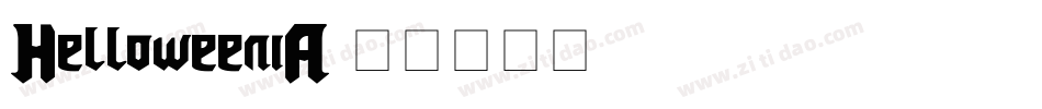 HelloweeniA字体转换
