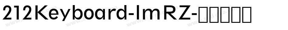 212Keyboard-lmRZ字体转换
