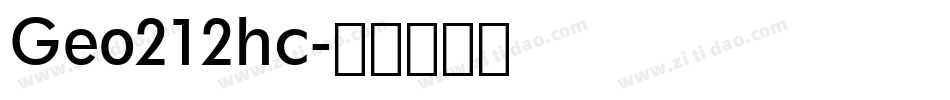 Geo212hc字体转换