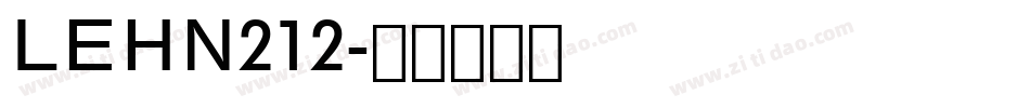 LEHN212字体转换