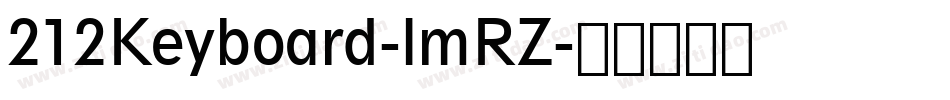 212Keyboard-lmRZ字体转换