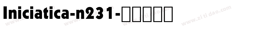 Iniciatica-n231字体转换