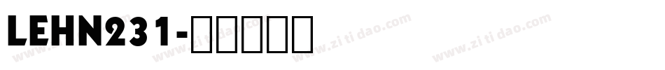 LEHN231字体转换