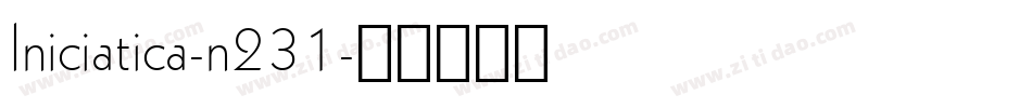 Iniciatica-n231字体转换