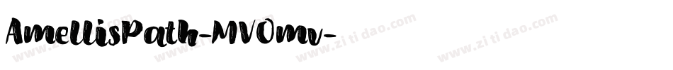 AmellisPath-MVOmv字体转换