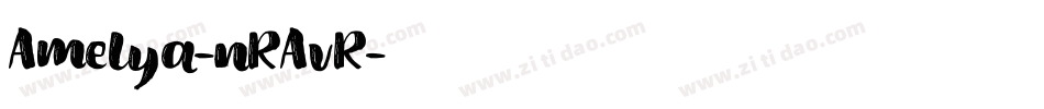 Amelya-nRAvR字体转换