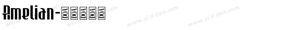 Amelian字体转换
