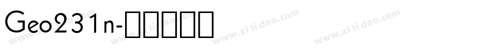 Geo231n字体转换