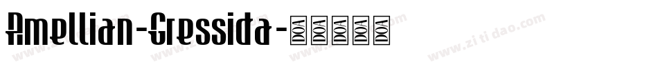 Amellian-Gressida字体转换
