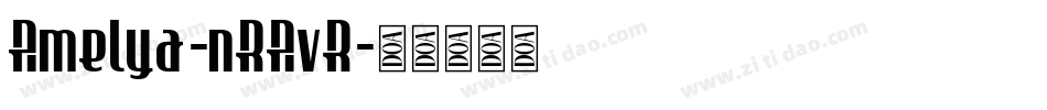Amelya-nRAvR字体转换