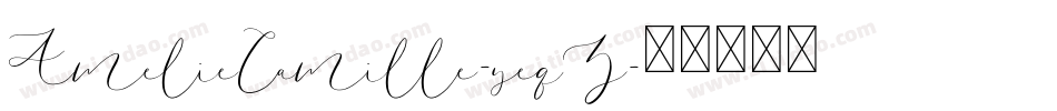 AmelieCamille-yeqZ字体转换