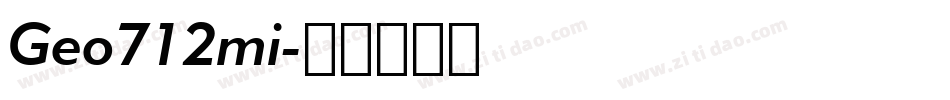 Geo712mi字体转换