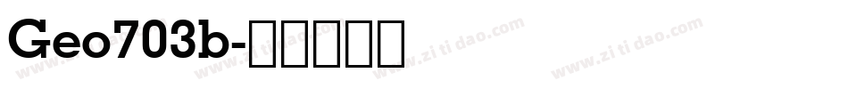 Geo703b字体转换