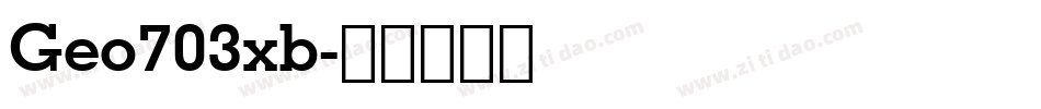 Geo703xb字体转换